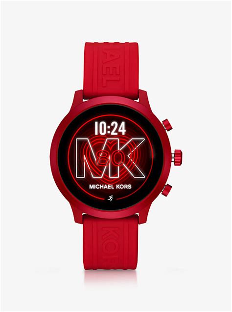 michael kors access gen 4 mkgo red-tone and silicone smartwatch|Michael Kors Access Gen 4 MKGO Red.